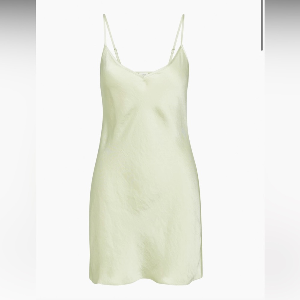 NWT Wilfred Only Slip Mini Dress - Size S, Pastel Sage Green